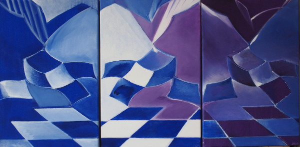 Triptych Escher & Bach by Maryleen Schiltkamp