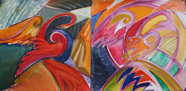 Czech Firebird - sketches (2010) by Maryleen Schiltkamp