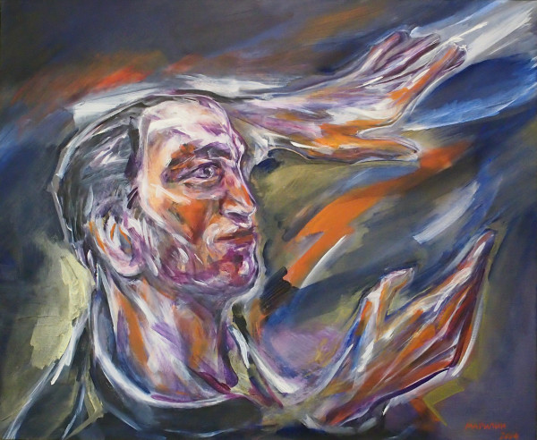 Portrait of the conductor Valéry Gergiev by Maryleen Schiltkamp