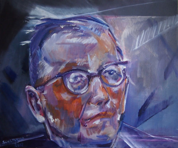 Portrait of Dmitri Shostakovich by Maryleen Schiltkamp