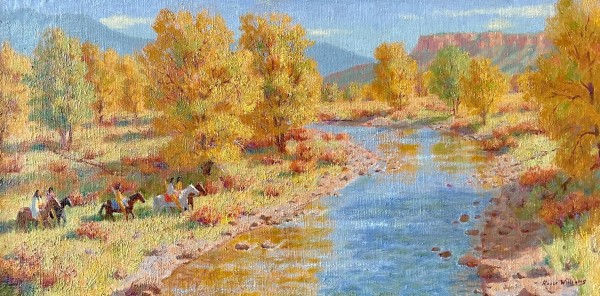 Autumn Cottonwoods by Roger Williams