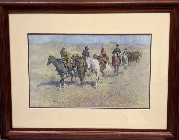 Pony Tracks in the Buffalo Trail by Frederic Remington