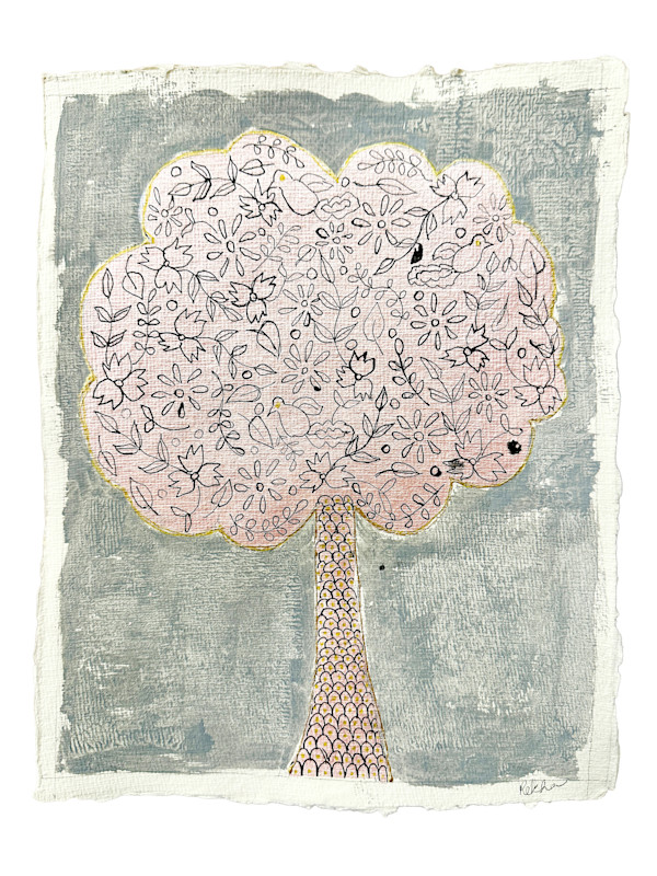 Simple Trees - Pink Haze by Rekha, Image 1.