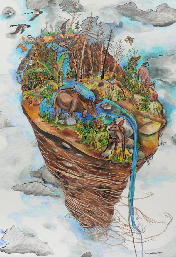 Lake Superior Watershed in Early Spring by Sarah Holst, Image 1.