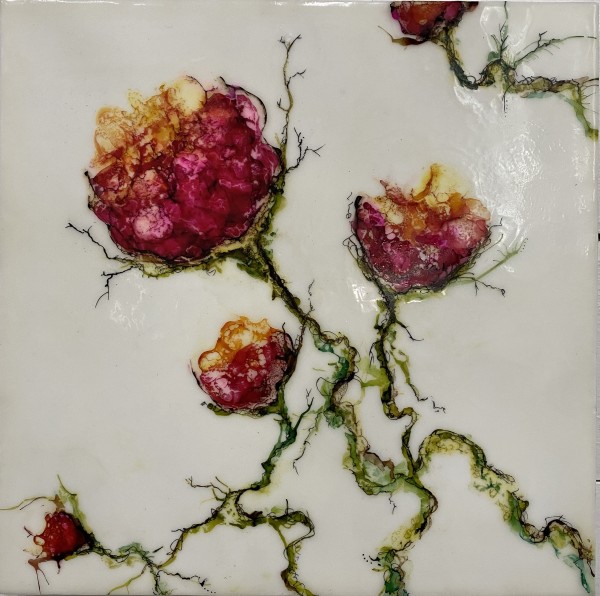Encaustic Wild Flowers by Jacqueline Gonzalez Wooton