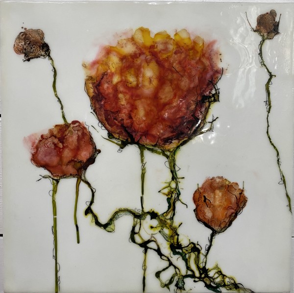 Encaustic Wild Flowers by Jacqueline Gonzalez Wooton, Image 1.