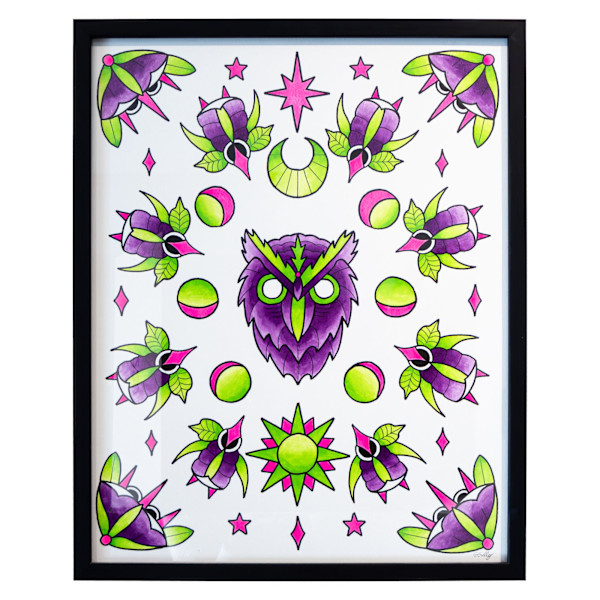 Lunar Owl by Geoff Sullivan