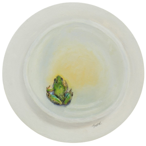 Untitled (Frog in Bowl) by Brian Barrer