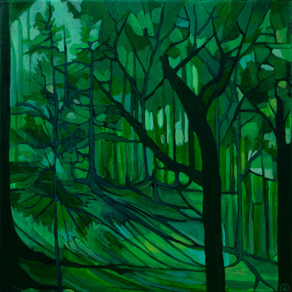 Green Transcendental Forest by Rana Thomas