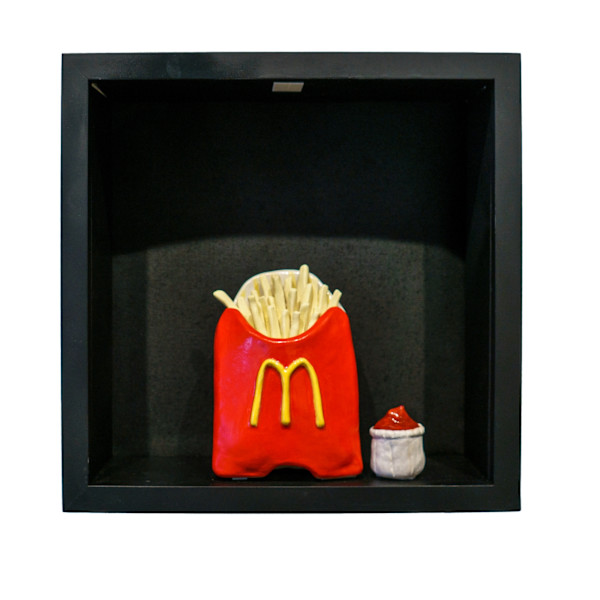"Under the Glow of the golden arches; Where she sold her soul for a happy meal" by Jessica Landoni, Image 1.