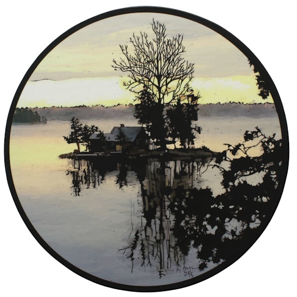 Island Cottage - Pigeon Lake by Roxanne Borris