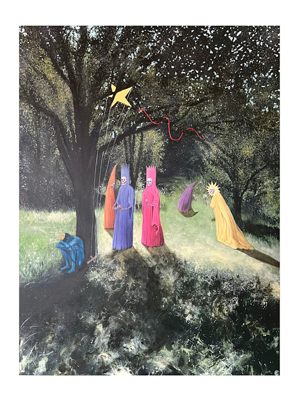 Gathering Under the Veiled Light of the Old Growth as He Succumbs to the Grief of Self-Inflicted Consequences on a Tuesday Morning by Corbin Elliot