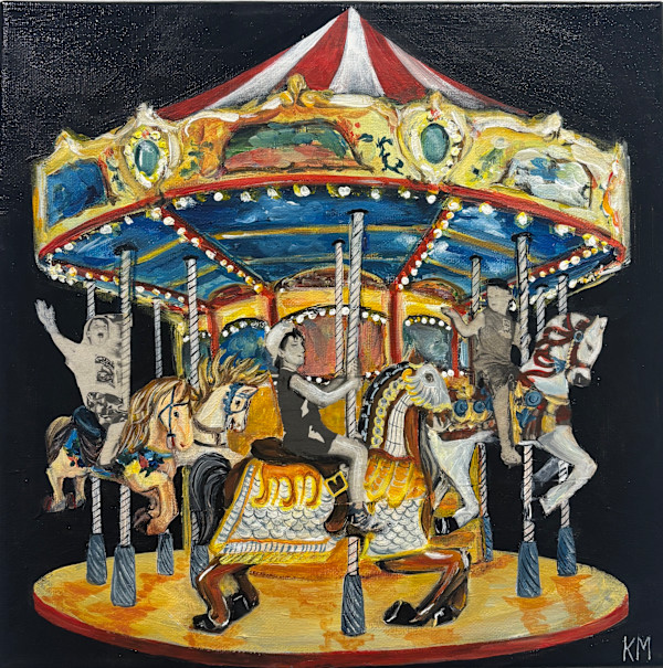 Horsing around... and around by Kateryna Mukhokhina
