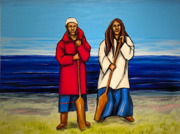 Elizabeth et Isabele The Sky's the Line by Nathalie Bertin