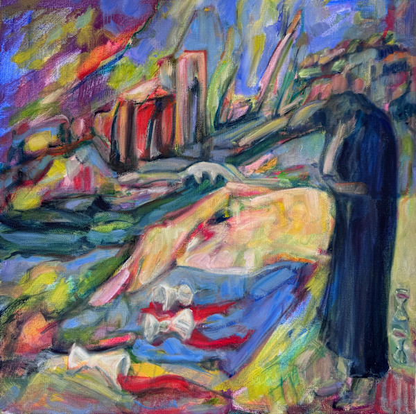 Five of Cups by Cena Pohl Crane, Image 1.