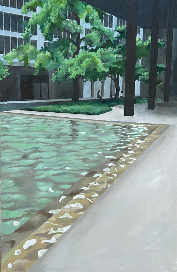 Pool at Seagram's Building by Jay Sidebotham