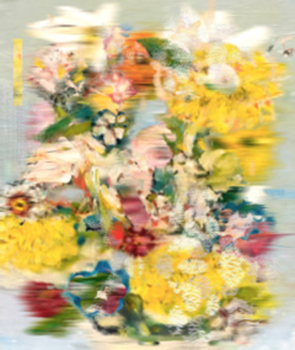 Porcelain Flowers/Yellow II by Mary Ann Strandell