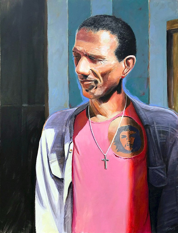 Man with Tattoo, Havana by James Kimak