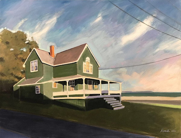 Old Green House by the Bay by James Kimak