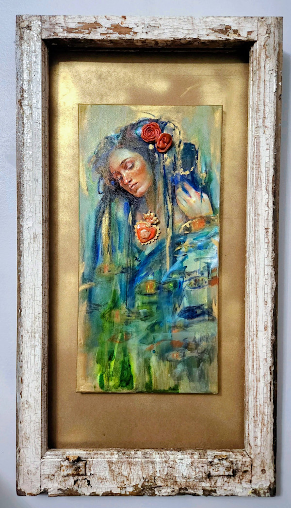 Swim  Against The Current - Water Dragon by Sara Leger