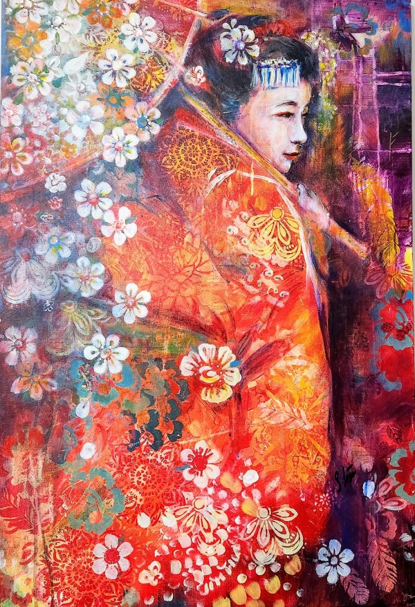 Geisha Woman Of Art by Sara Leger - Cherry Bomb Studio