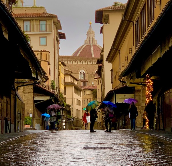 Rain On the Vecchio by Louise O