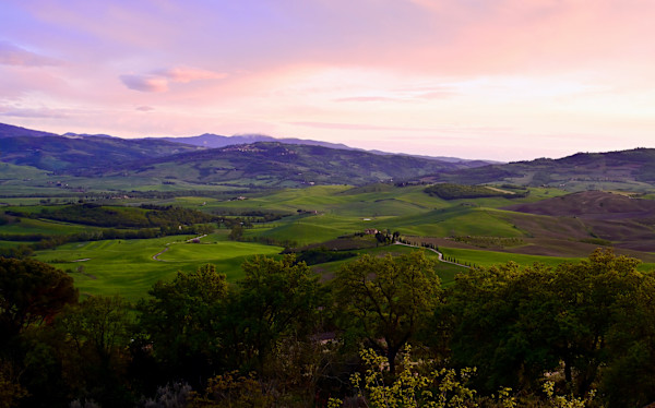 Sunset Fields by Louise O
