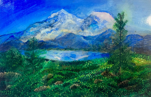Azure Mirror of Shasta’s Calm by Skyler Solondz