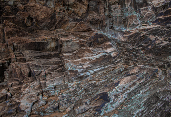 Rock Flow Formation, Modesta Canyon by Billy Moore