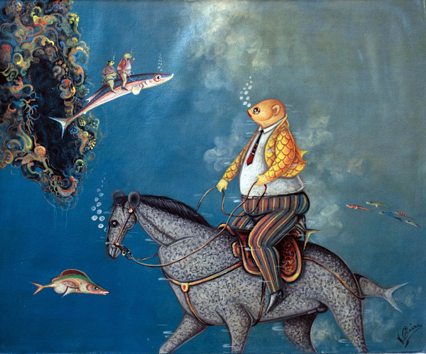 Fish on Horse by Andre Blaise