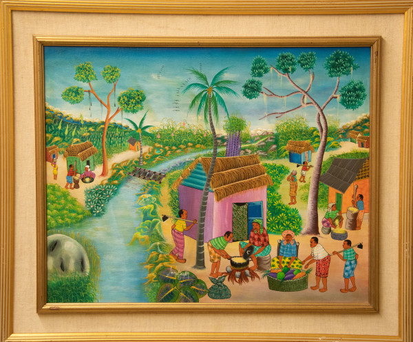 Rural Scene in Haiti by Leonel Scylla