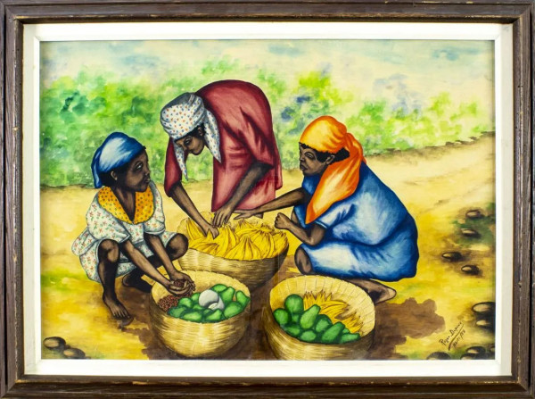 Haitian Women with Fruits by Roger Dupoux