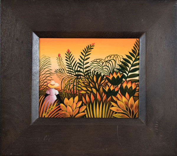 Girl in Pink in the Jungle by Eric JeanLouis