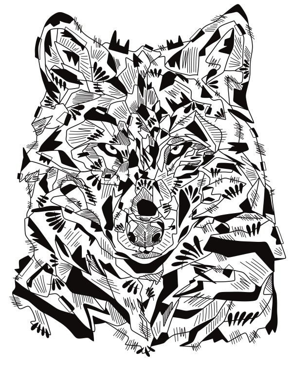 Wolf by Rising Moon Studio