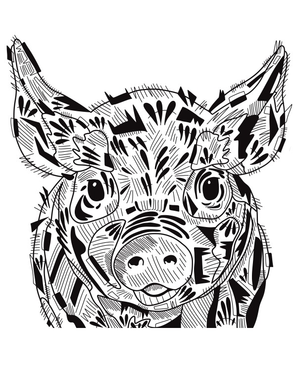 Piglet by Rising Moon Studio