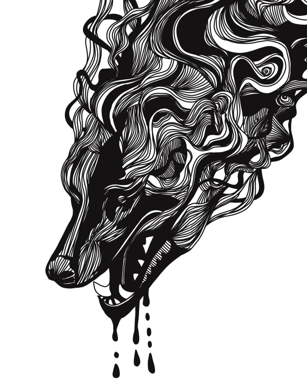 Shadow Wolf by Rising Moon Studio