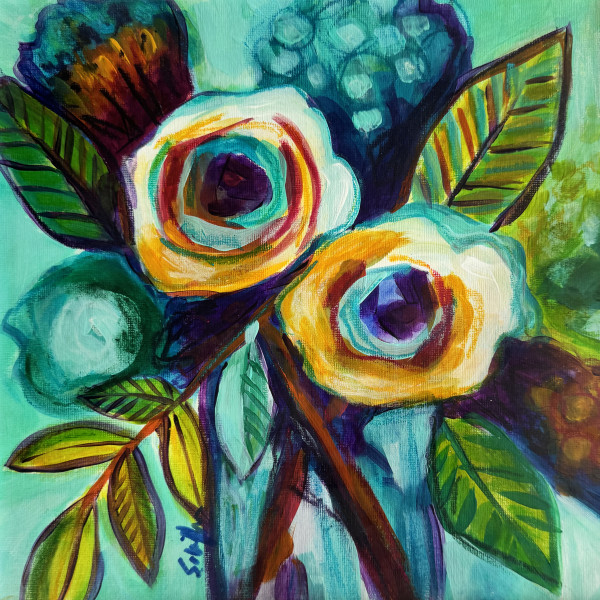 Flowers Detail 2 by Rising Moon Studio