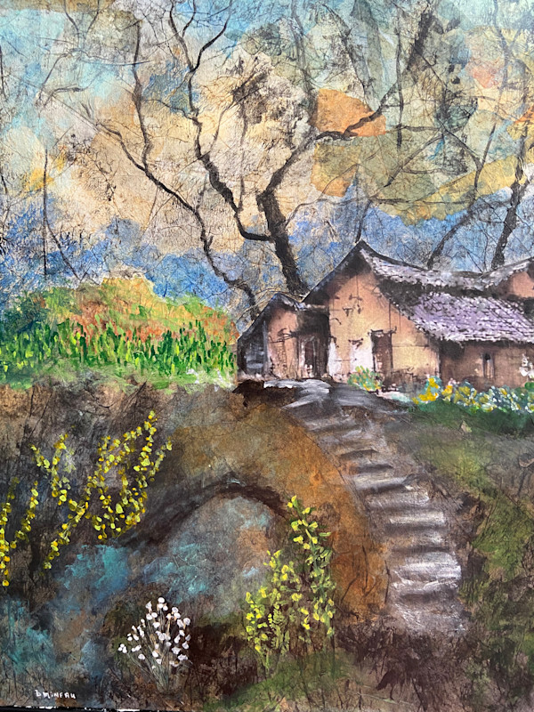 Cabin in the Woods by Denise Mineau