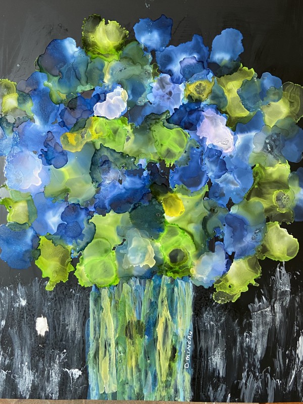 Hydrangeas in Bloom by Denise Mineau