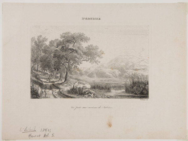 Vue Prise aux Environs de Subiaco by Charles-Francois Daubigny