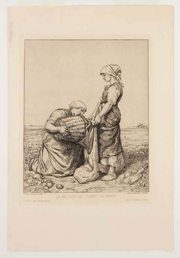 La Recolte des Pommes de Terre by Gustave Mercier