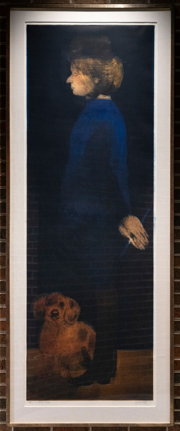 Lady in Blue by Mauricio Lasansky