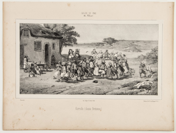 Korrolle (danse Bretonne) by Armand Leleux