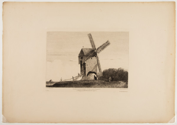Le Moulin de Saint-Jouin (près Étretat) by Leon Gaucherel