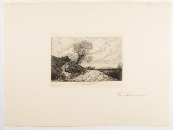 Chemin de la greve en Normandie (A slow curve in a path, in Normandy) by Theophile-Narcisse Chauvel