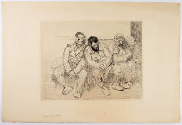 Entre Deux Trains by Theophile-Alexandre Steinlen