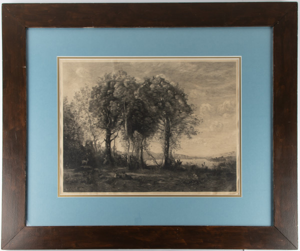 Landscape with Nymphs by Charles-Joseph Beauveriepri