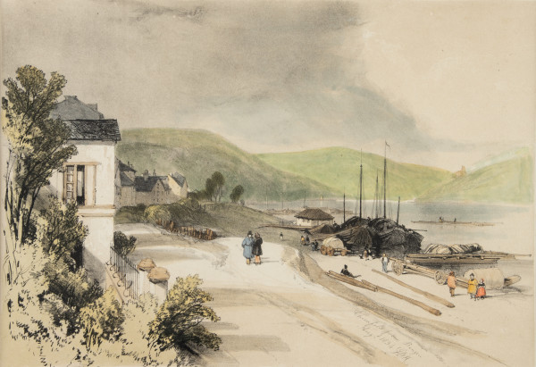 Ehrenfels from Bingen, Rhensih Landscape by James Duffield Harding