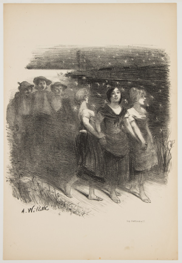 La Promenade by Adolphe Willette