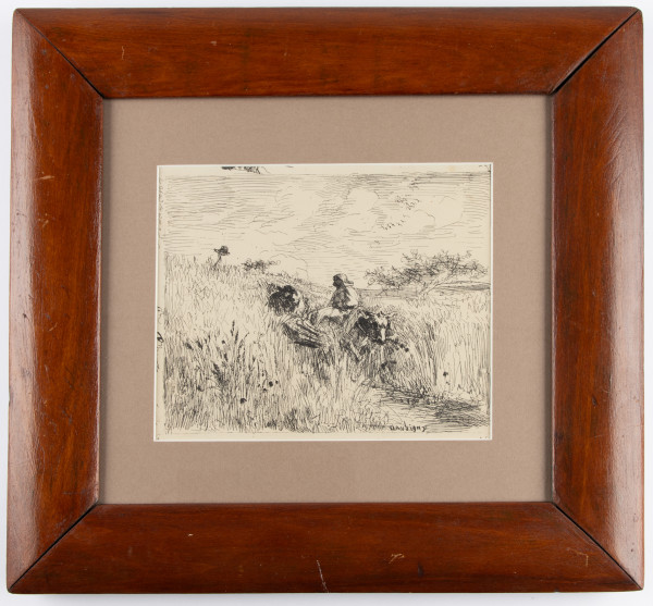 Sentier Dans Les Bles (Path in the Cornfield) by Charles-Francois Daubigny